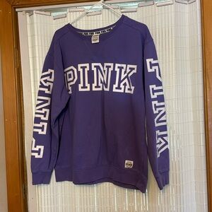 Pink Victoria Secret purple sweatshirt